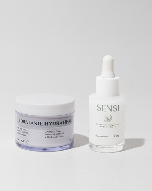 Duo Peles Sensíveis • Sérum Sensi + Hidratante Hydraheal