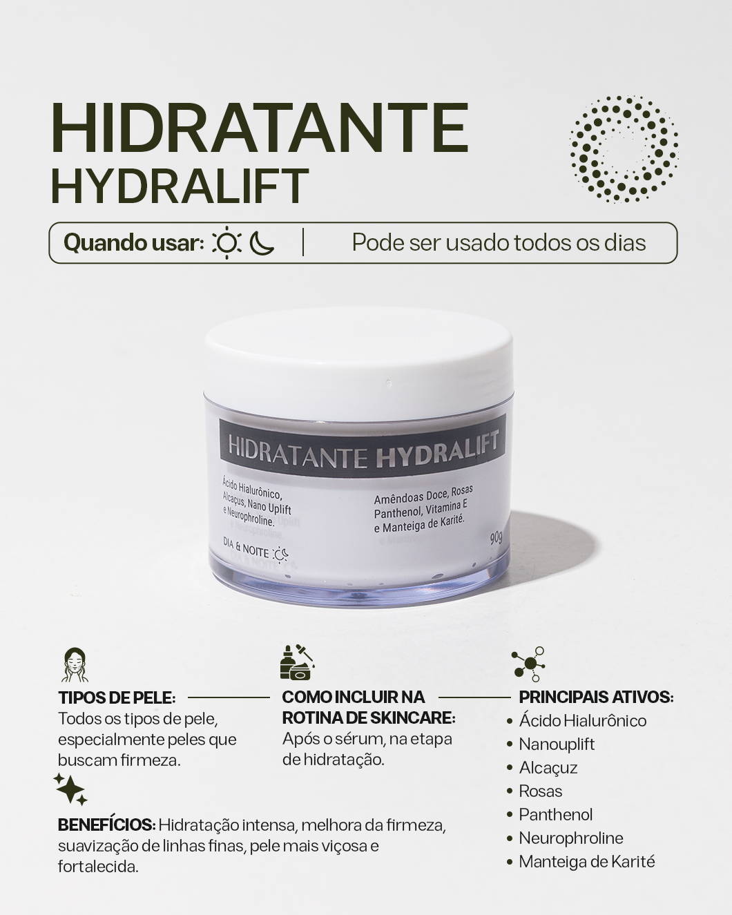 Hydralift • Hidratante Firmador / Anti Rugas