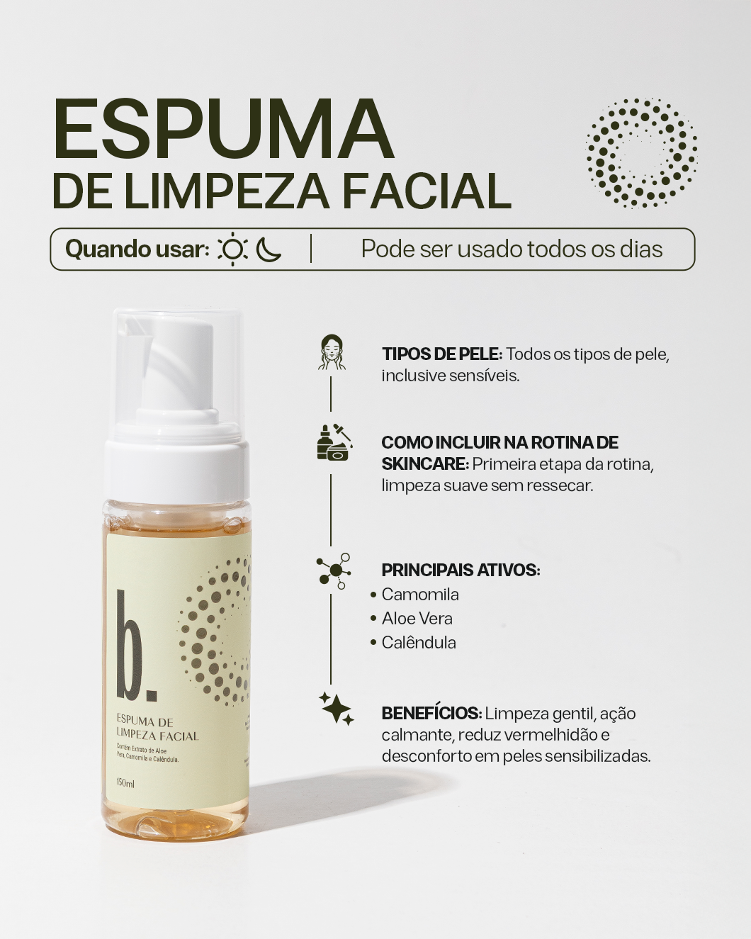 Espuma De Limpeza Calmante