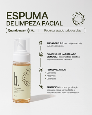 Espuma De Limpeza Calmante